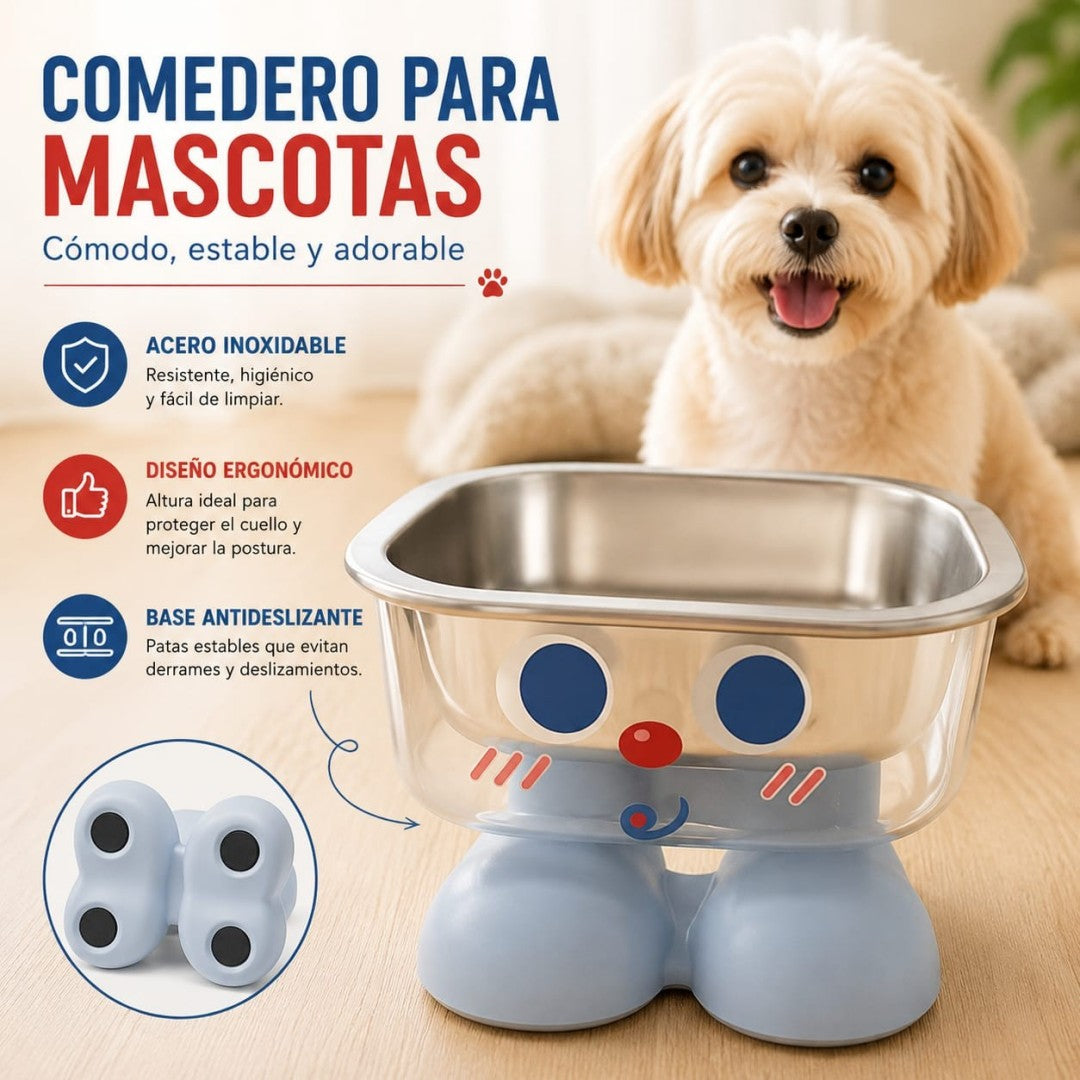TAZA ACERO CON PIERNA PARA MASCOTAS CW7039