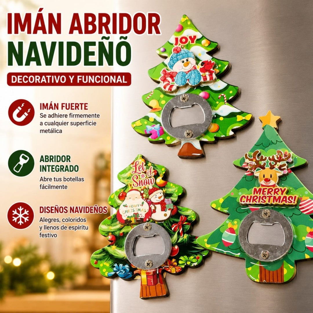 IMAN REFRI ABRIDOR NAVIDAD ARBOL