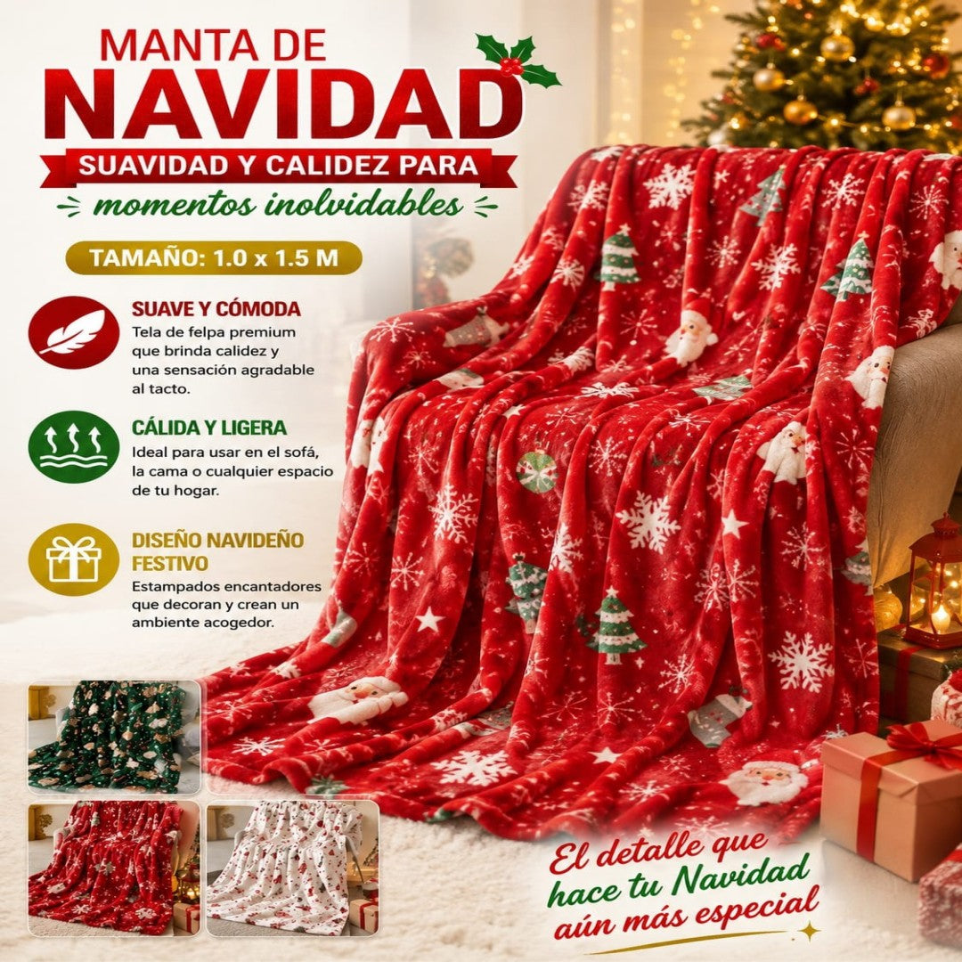 COBIJA NAVIDAD 1.5*1M