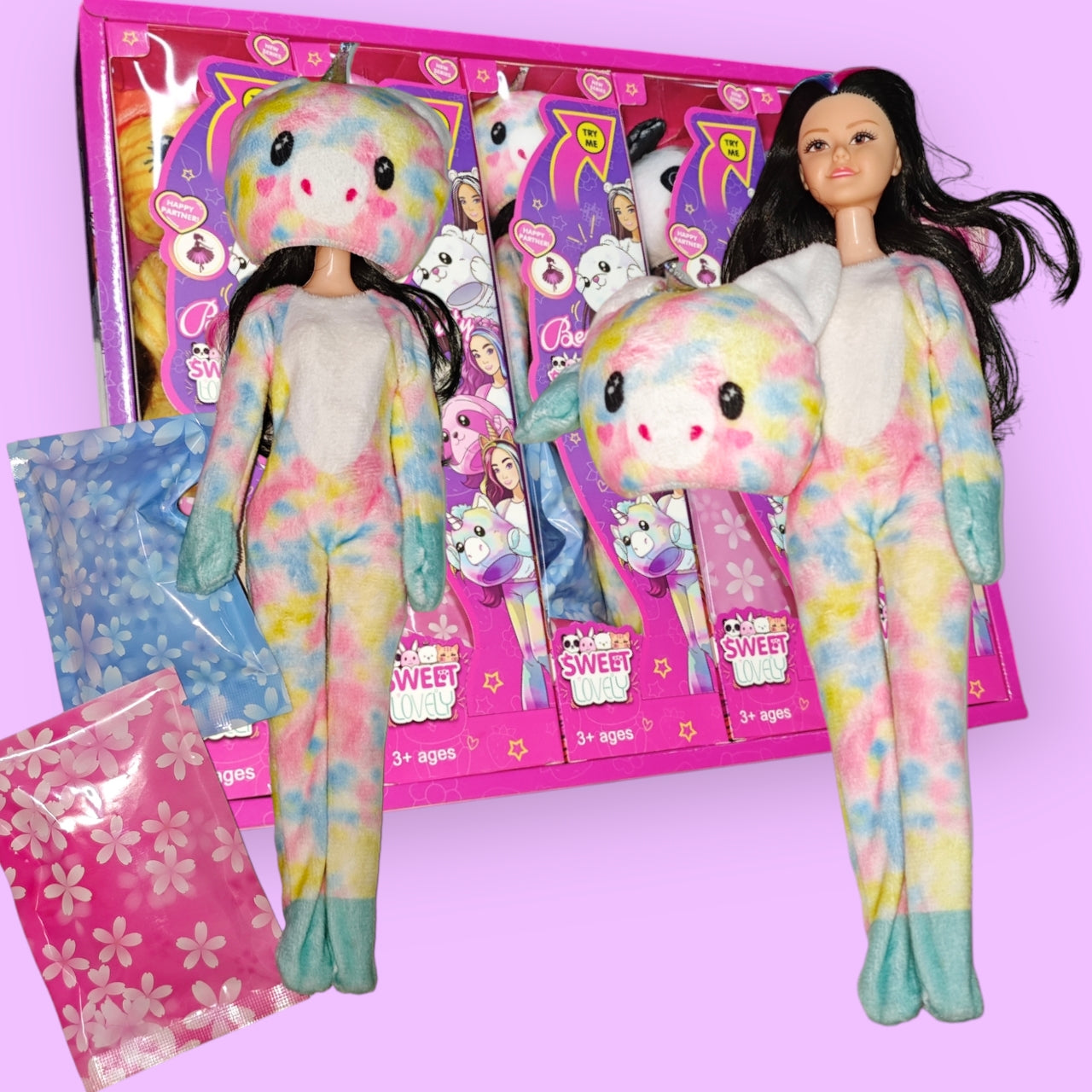 MUNECA CON TRAJE ANIMAL BB115A