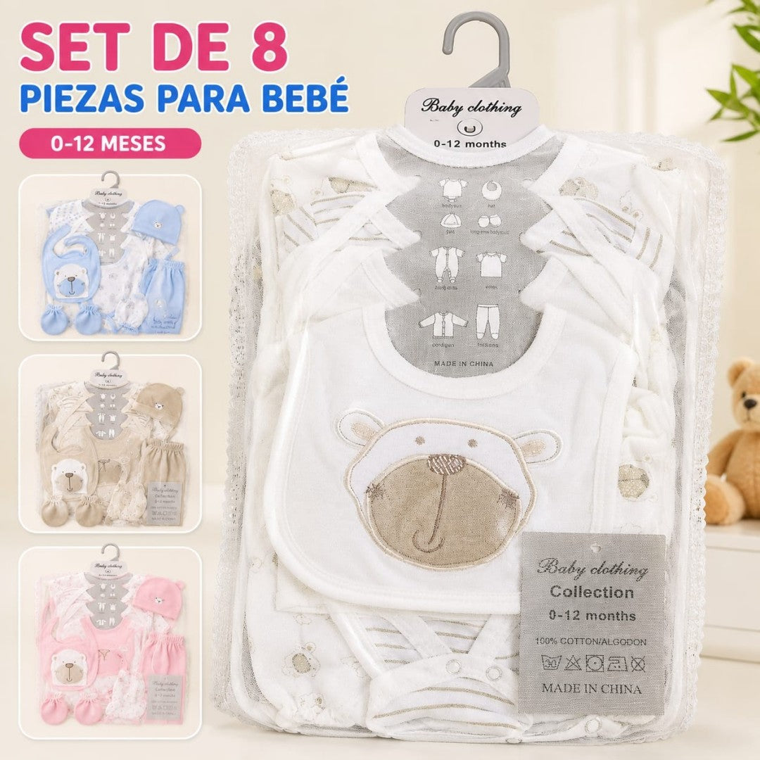 JUEGO ROPA PARA BEBE 8PCS 519M