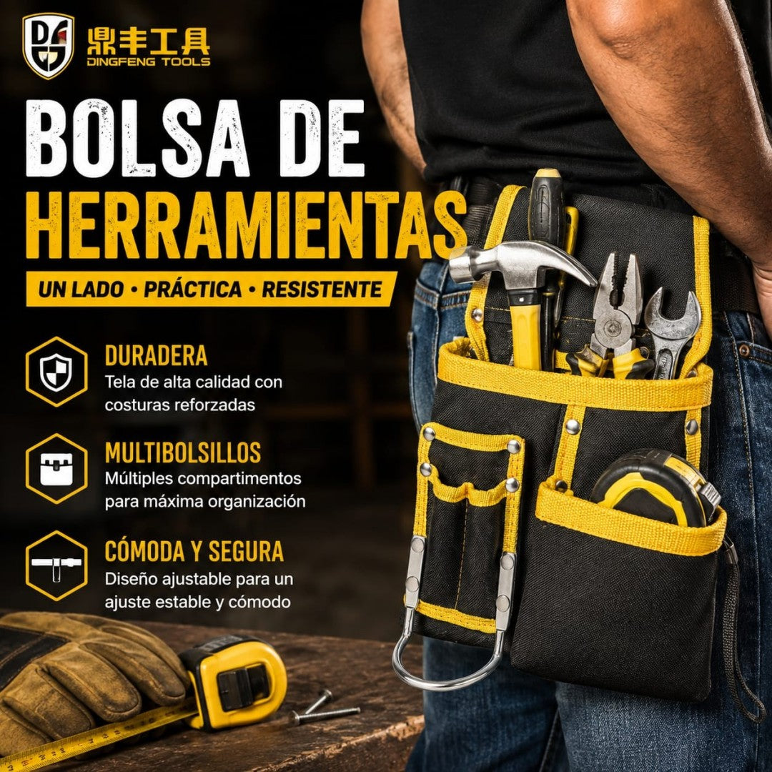 CINTURON PORTA HERRAMIENTAS CON CANCHO