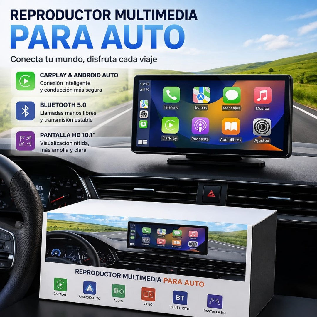 PANTALLA ANDRIOD MULTIMEDIA PARA CARRO 10PULG