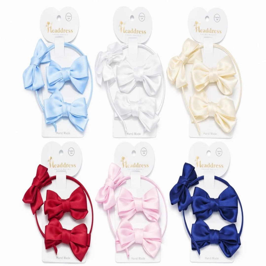 SET DIADEMA Y PRENSA CABELLO 3PCS 3169-1