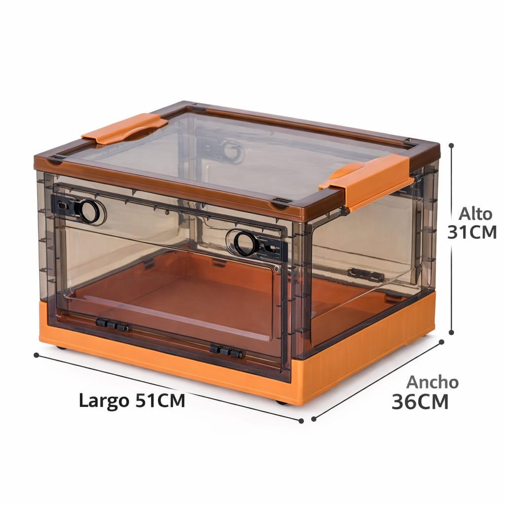 CAJA PLEGABLE TRANSPARENTE 51*31*36