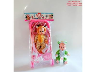 SET COCHE CON MUNECO 14PULG LB8822E-13A