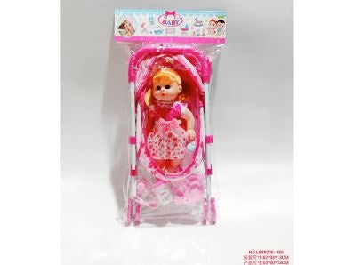 SET COCHE CON MUNECO 14pulg LB8822E-13D