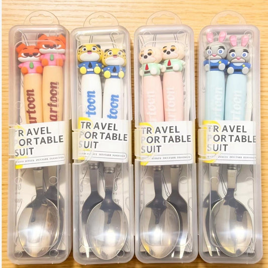 SET CUBIERTOS ANIMAL 2PCS