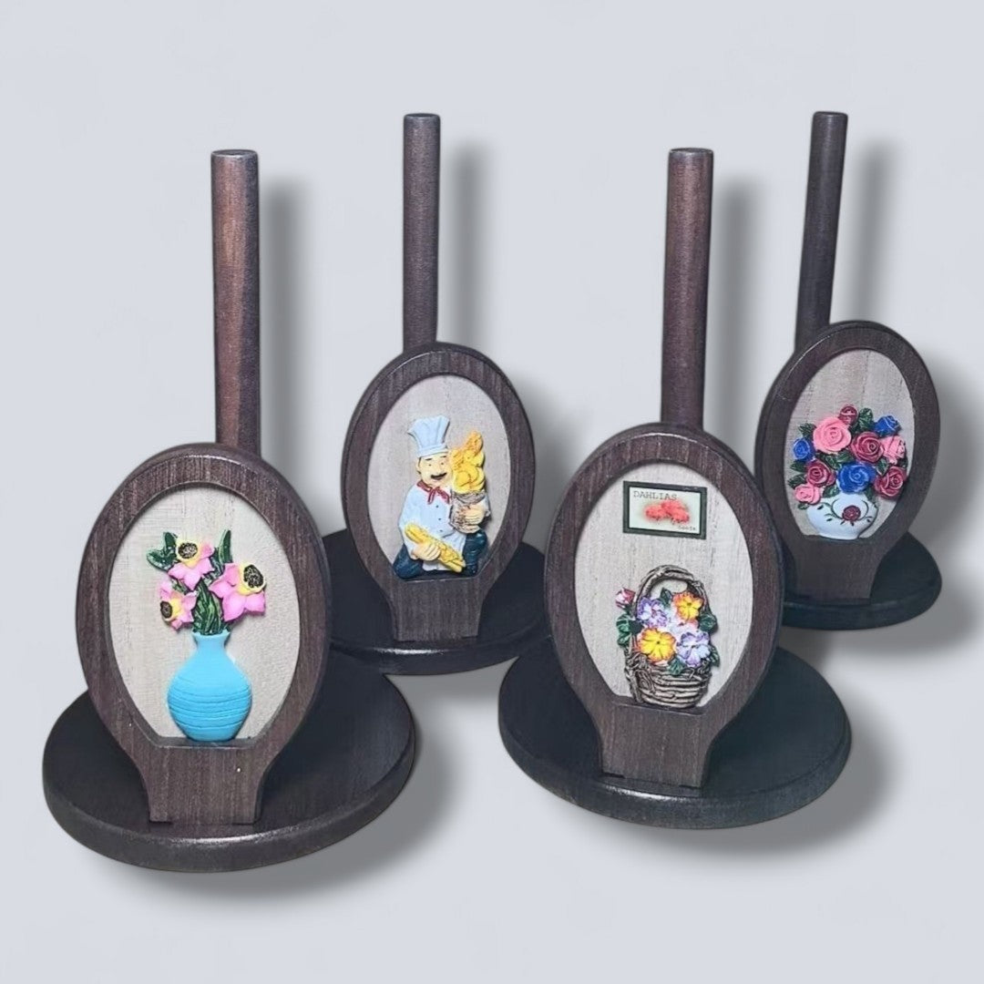 PORTA TOALLAS DE COCINA MADERA S-16