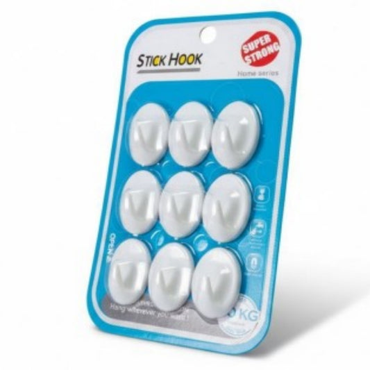 SET GANCHO VENTOSA BLANCA FLOR