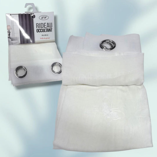 CORTINA VENTANA VOILE BLANCA MARIPOSA 1.4*2.6M