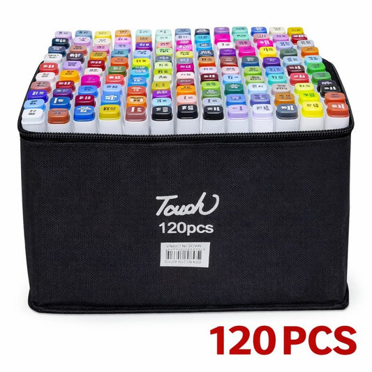 MARCADORES C/ DOBLE PUNTA 120PCS