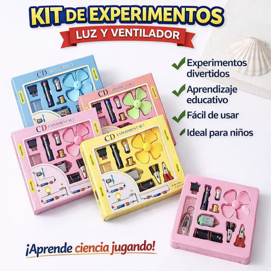 KIT DE EXPERIMENTOS DE ELECTRICIDAD PARA NINO