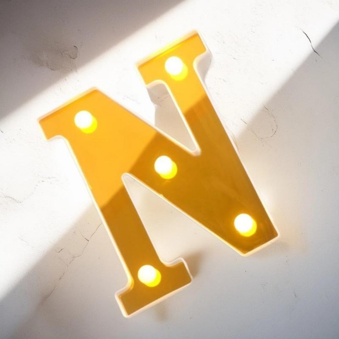 LAMPARA LETRA N 16CM