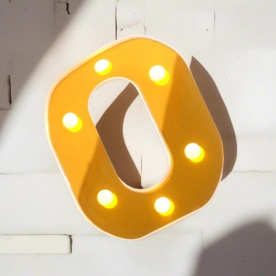 LAMPARA LETRA O 16CM