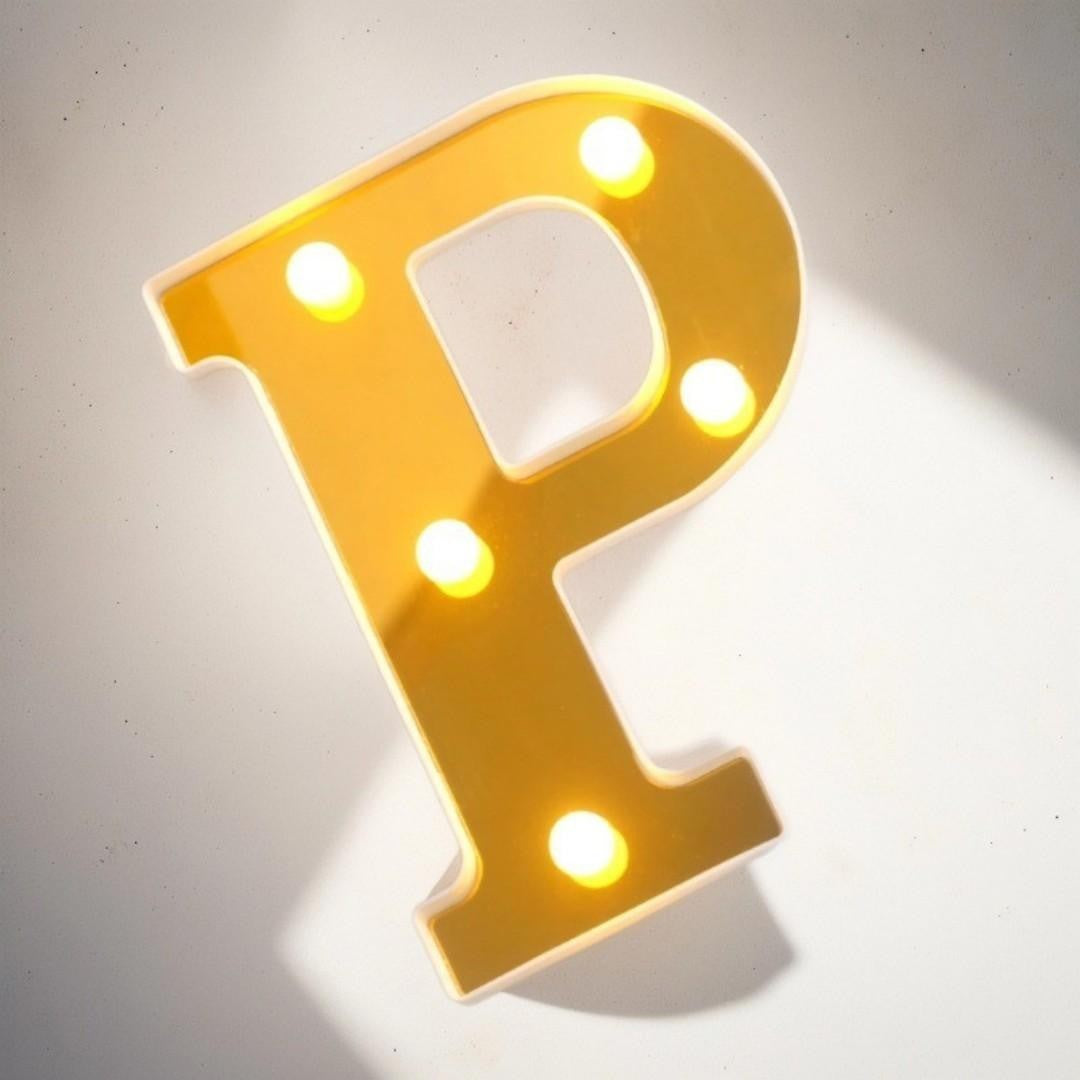 LAMPARA LETRA P 16CM