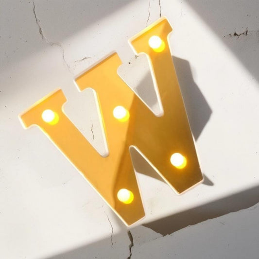 LAMPARA LETRA W 16CM