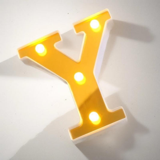 LAMPARA LETRA Y 16CM