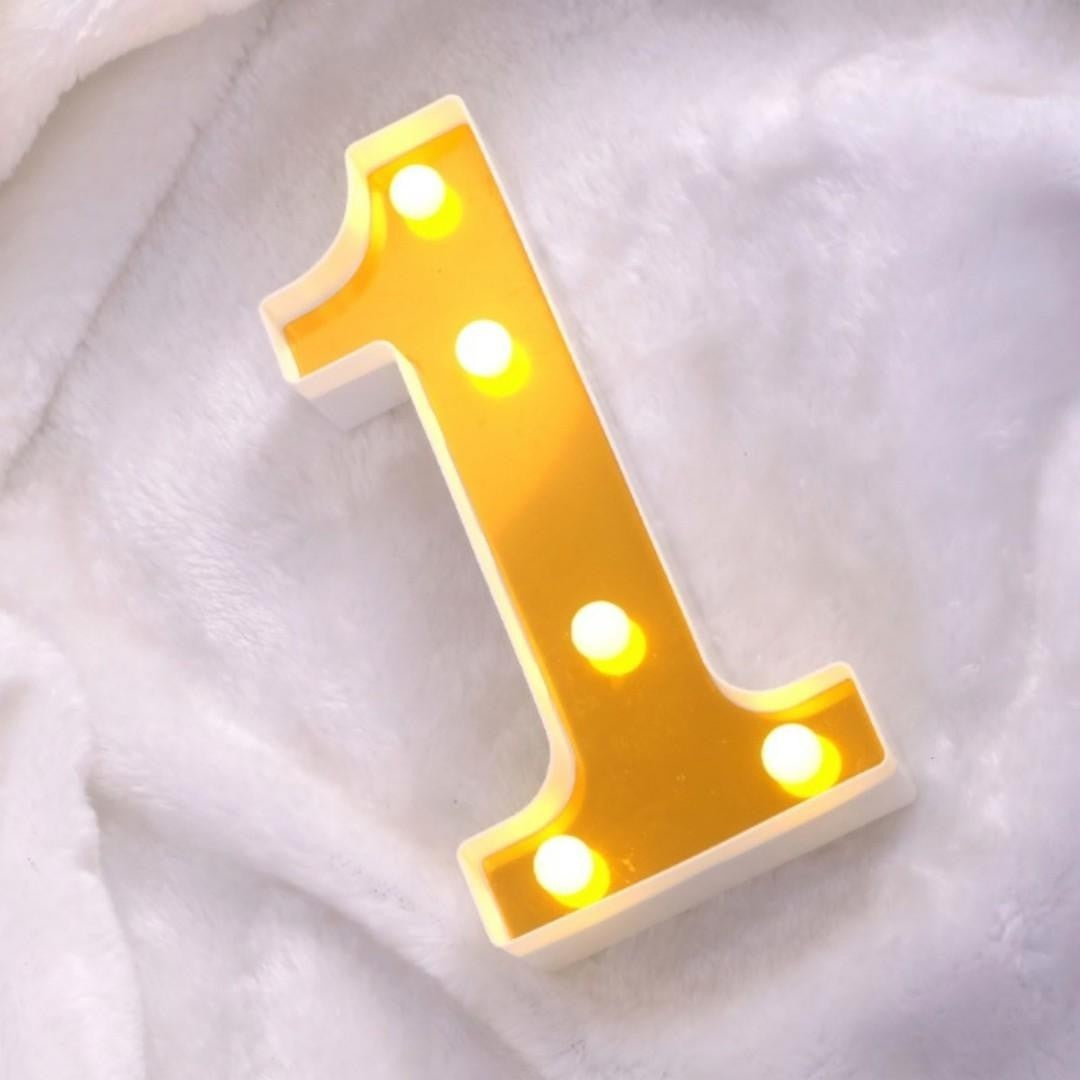 LAMPARA NUMERO 1 16CM