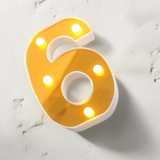 LAMPARA NUMERO 6 16CM