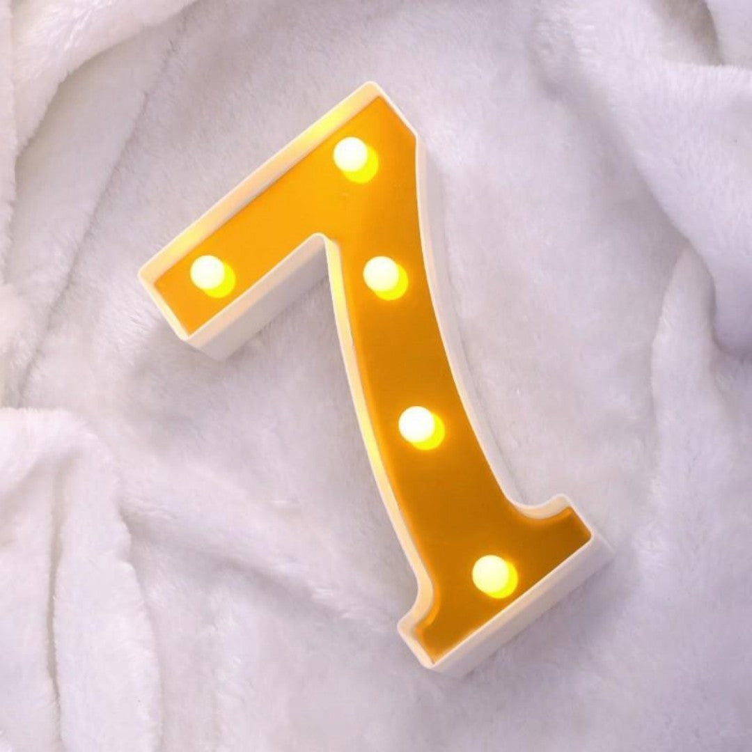 LAMPARA NUMERO 7 16CM