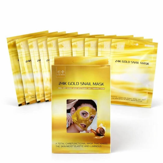 MASCARILLA FACIAL 24K ORO 10PCS XS-1172