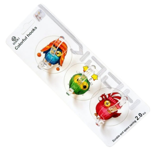 SET VENTOSA GANCHO 3PCS BUHO Y181