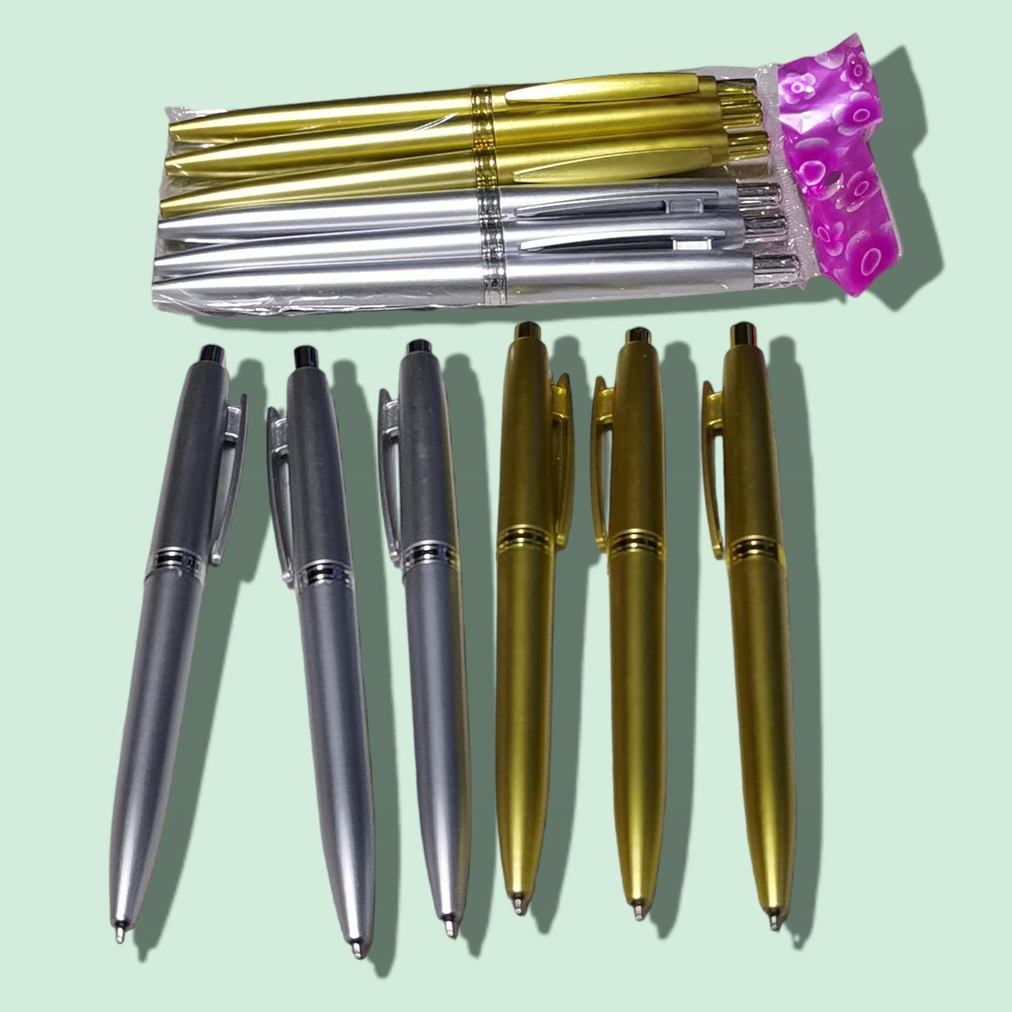 LAPICERO 6PCS BOLSA DORADO