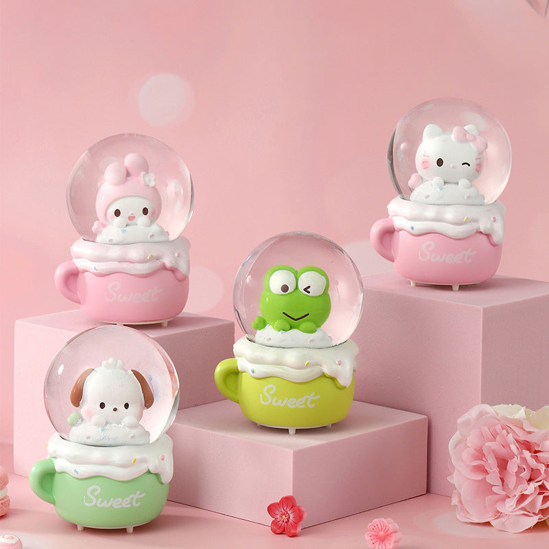 BOLA DE CRISTAL CON LUZ SANRIO 2467 6.5CM