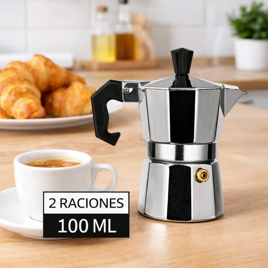 CAFETERA ITALIANA 2 TAZAS ALUMINIO