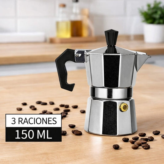 CAFETERA ITALIANA 3 TAZAS ALUMINIO