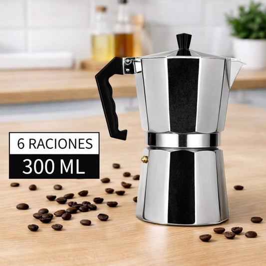 CAFETERA ITALIANA 6 TAZAS ALUMINIO