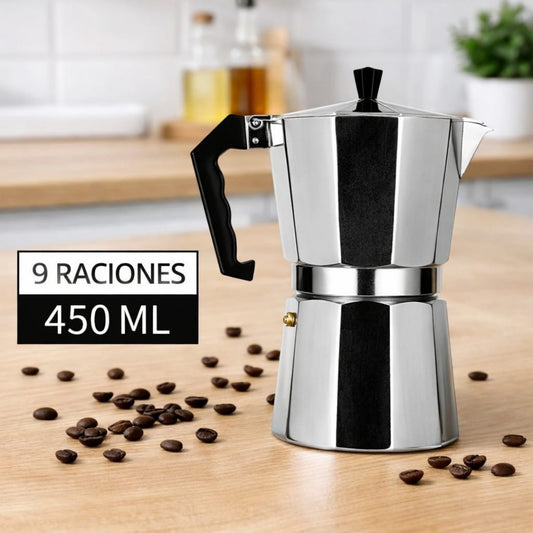 CAFETERA ITALIANA 9 TAZAS ALUMINIO