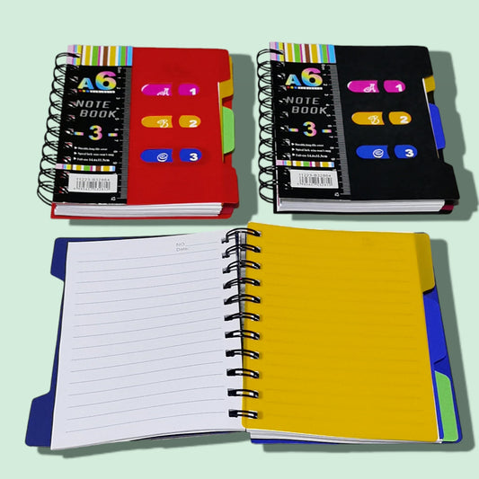 CUADERNO DIARIO RESORTE NE A6-4