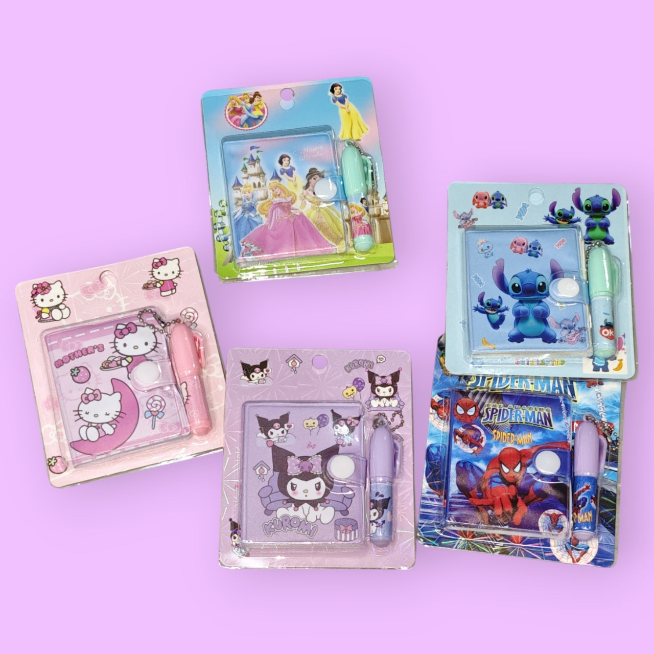 SET DIARIO NOTAS+LAPICERO E-005 PERSONAJE