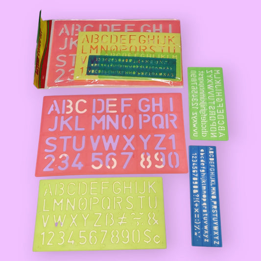 SET REGLA CON LETRA 4PCS