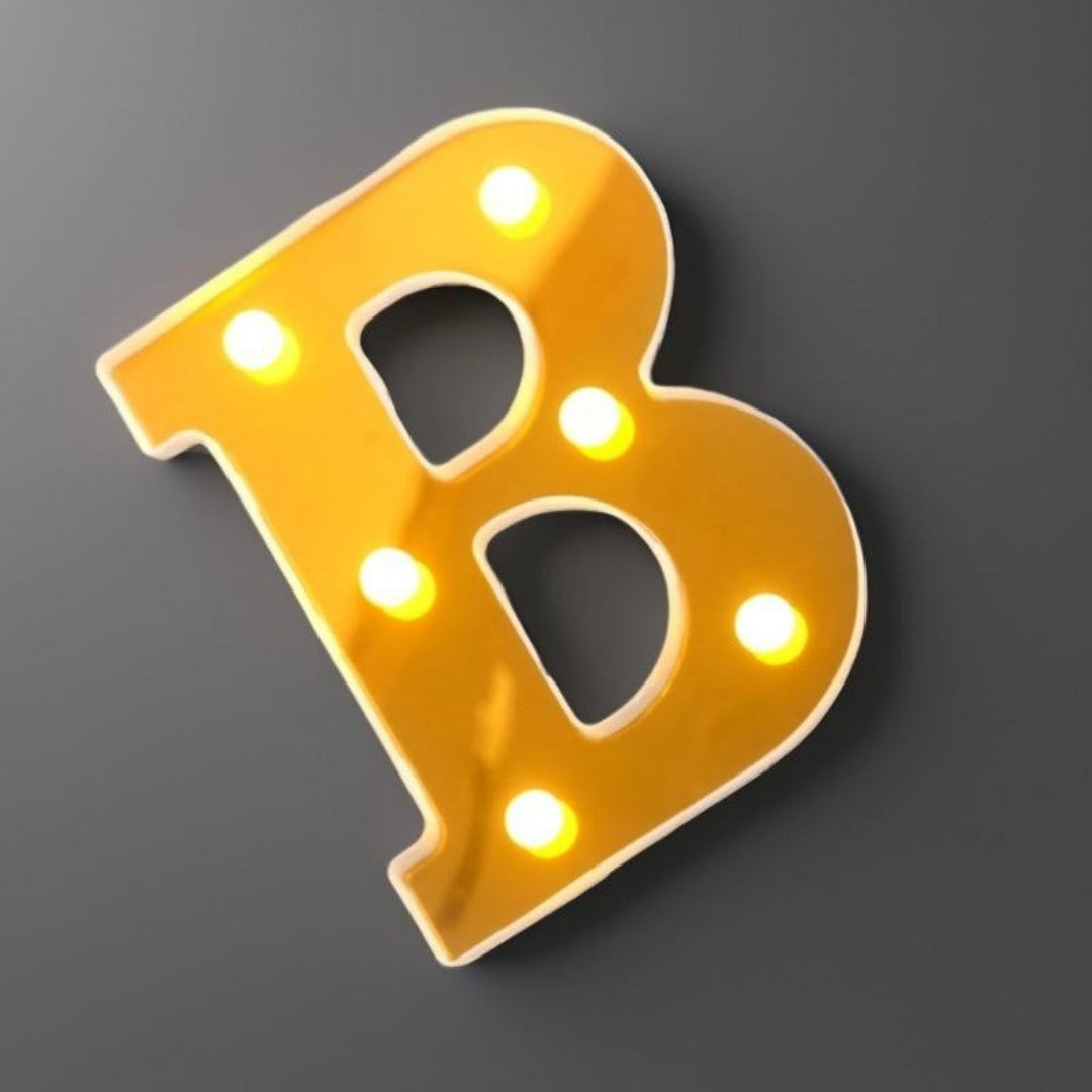 LAMPARA LETRA B 16CM