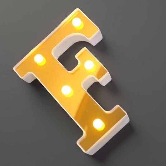 LAMPARA LETRA F 16CM