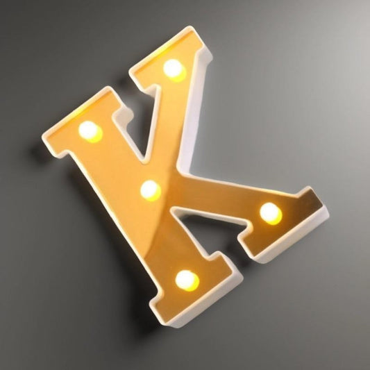 LAMPARA LETRA K 16CM