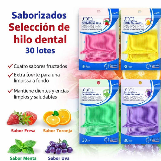 HILO DENTAL PALILLO FRUTAS 30PCS BOLSA