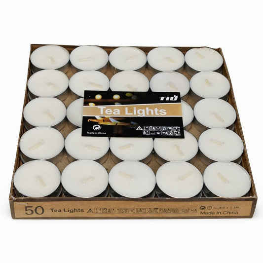 CANDELA VELAS 50PCS BLANCO