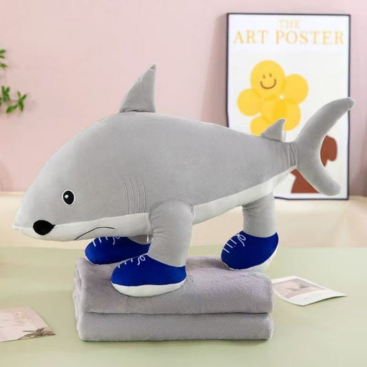 COBIJA ALMOHADA BRAINROT TIBURON