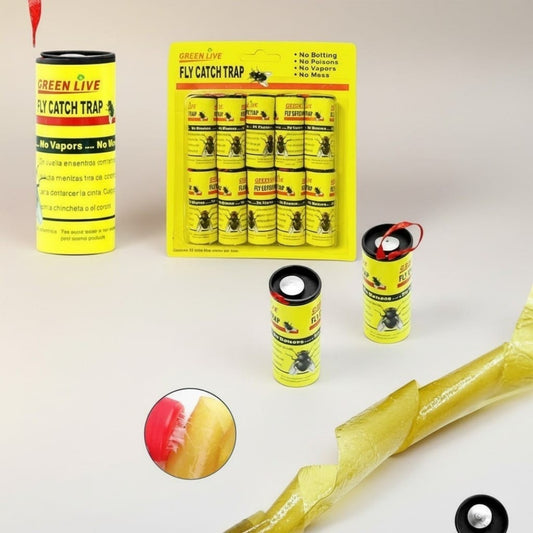 TRAMPA PARA MOSCAS PAPEL 10PCS