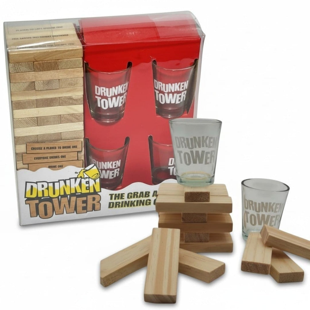 JUEGO DE TRAGO CON JENGA BLANCA MS20460Y