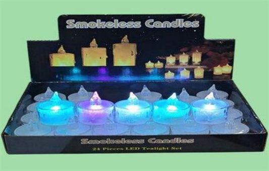 CANDELA LED CRISTAL PEQ COLOR