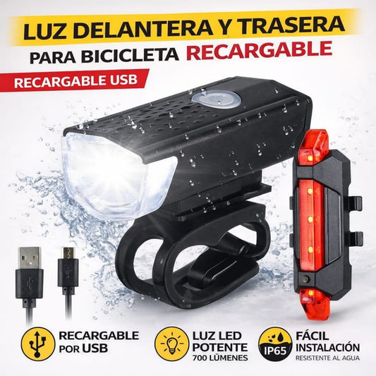 LUCES RECARGABLES PARA BICICLETA 7188