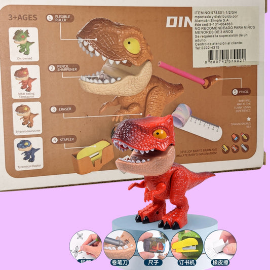 DINOSAURIO CON ESCOLAR 5EN1 978S01-1/2/3/4