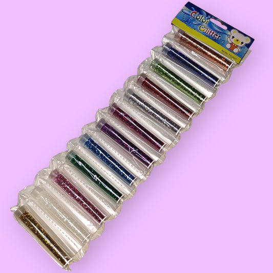 GOMA CON ESCARCHA 12PCS TIRA