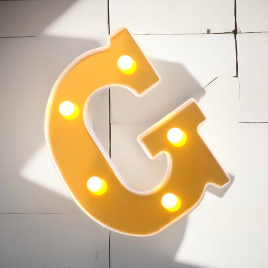 LAMPARA LETRA G 16CM