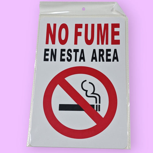 ROTULO NO FUME 20*30